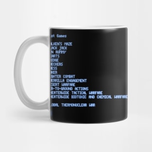 ☢️War Games - Games List☢️ Mug